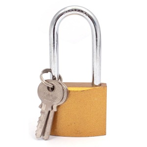 Cadenas publicitaire en fonte de 60mm avec poignée à loquet