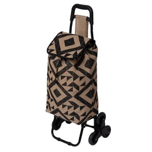 chariot personnalisable 6roues jute terre inco, marron