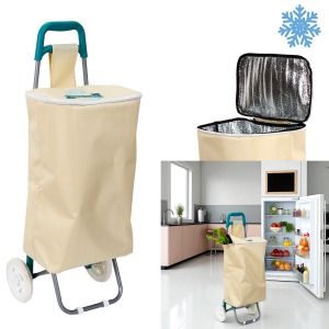 chariot avec logo shopping 2 roues fraicheur