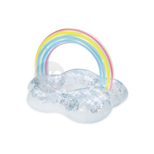 Bouée géante gonflable étoile avec arc en ciel