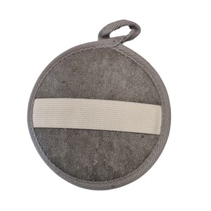 Coussin de Bain en Bambou et Lin - Charbon