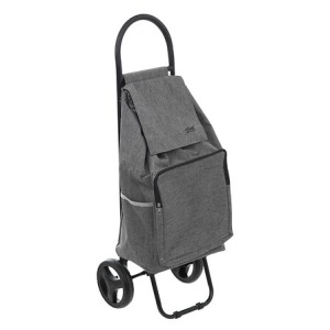 chariot avec logo 2roues metal gris nomade, gris