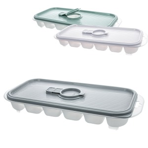 Bac à glaçons a publicitaire avec couvercle, 18, 3,8x25,5x11,3cm