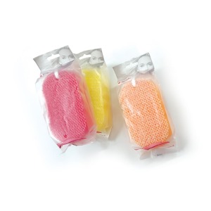 Éponge de douche gommante