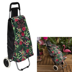 chariot promotionnel shopping 2 roues jungle