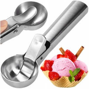 Cuillère à glace e publicitaire en acier