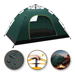 Tente de camping personnalisée pliante pour 2-3 personnes, 200x1