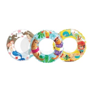 bouée gonflable publicitaire translucide décorée MIX 61cm