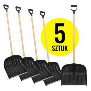 Ensemble de 5 pelles à neige personnalisables pour le déneigement