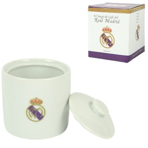 Sucrier personnalisé avec logo Real Madrid, porcelaine, 7cm