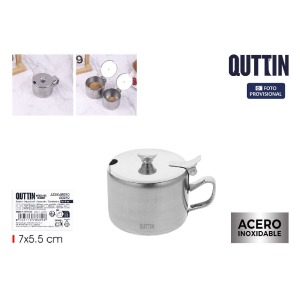 Sucrier personnalisable en acier Quttin 7x5,5cm