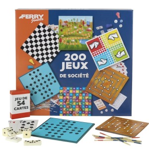 Coffret 200 jeux de société classiques
