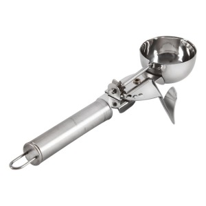 Cuillère à glace e avec logo en acier inoxydable 5cm