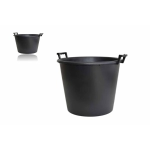 Seau rond publicitaire avec poignées 110 litres noir