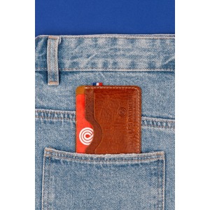 Porte-carte en cuir