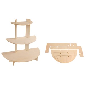 Présentoir vitrine 3 niveaux
