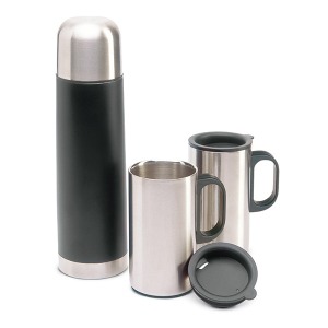 ISOSET - Bouteille thermos publicitaire 2 tasses