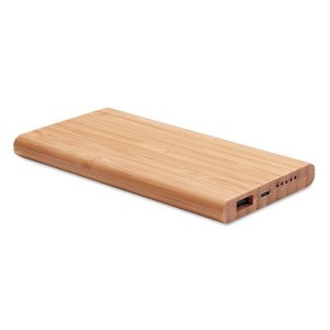 Powerbank/chargeur en bambou 6000mAh