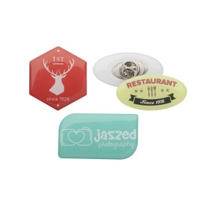 Badge époxy promotionnel sur-mesure