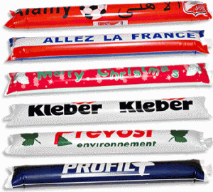 Bâtons de supporter promotionnels