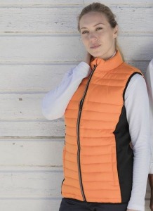 Bodywarmer bi-matière femme