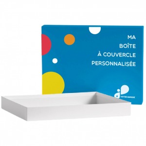 Boîte à couvercle 1 personnalisée 11x11x5cm