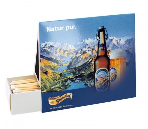 Boîte de 75 allumettes en forme de tente