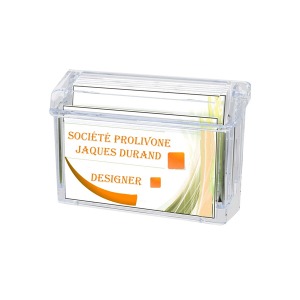 Boite - Distributeur Mural 1 Case Carte Visites 55x90mm
