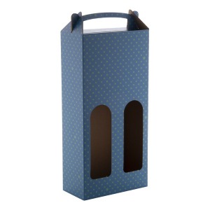 Boîte en carton avec anse 2 bouteilles
