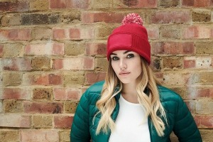 Bonnet personnalisable à pompon snowstar® - beechfield
