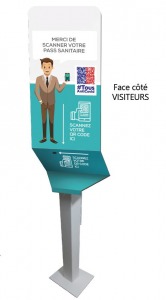 Borne de contrôle pour pass sanitaire