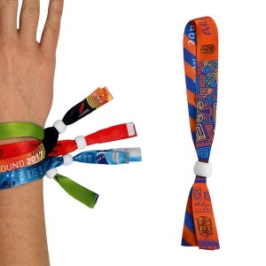 Bracelet personnalisé inviolable en satin - sublimation 2 faces