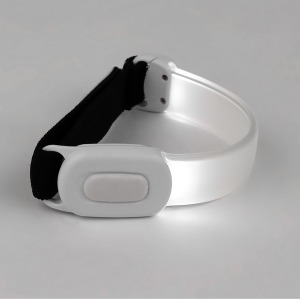 Bracelet lumineux promotionnel blanc rechargeable