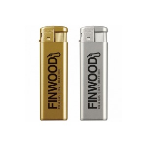 Briquet électronique publicitaire métallisé