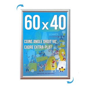 Cadre affichage personnalisable Clic-clac mural 60x40cm
