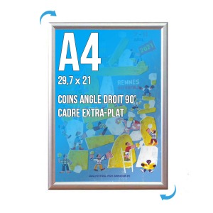 Cadre Affichage publicitaire CLIC-CLAC Mural A.4 (297x210 mm)