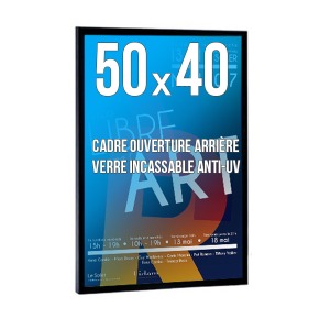 Cadre personnalisé déco 40x50cm couleur noir