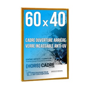 Cadre personnalisable déco 60x40cm couleur doré