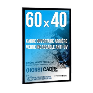Cadre promotionnel déco 60x40cm couleur noir
