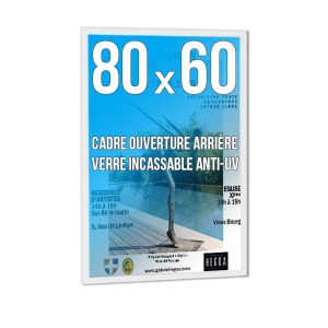 Cadre personnalisable déco 60x80cm couleur blanc