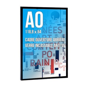 Cadre promotionnel déco A0 couleur noir