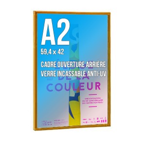 Cadre personnalisé déco A2 couleur doré