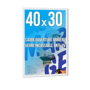 Cadre personnalisé déco A5 couleur blanc