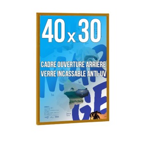 Cadre personnalisé déco A5 couleur doré