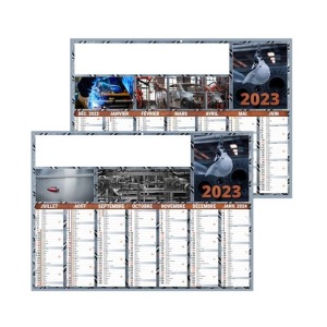 Calendrier personnalisé bancaire souple