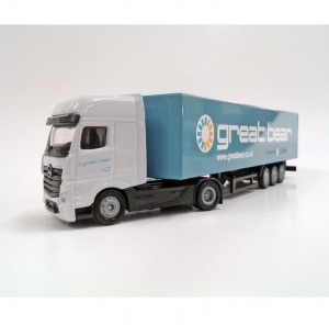 Camion remorque personnalisé métal 1:87