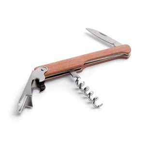 CARIN. Tire-bouchon avec logo en bois