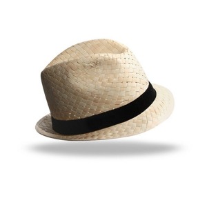 Chapeau paille personnalisable blanche DOULOS