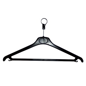 Cintre personnalisé antivol noir + anneau