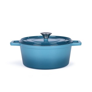 Cocotte avec logo ronde en fonte